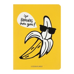 

Блокнот А6, 24 листа в линейку, 105 х 142 мм, Landuo Yellow fruits, сшивка, МИКС 4 вида