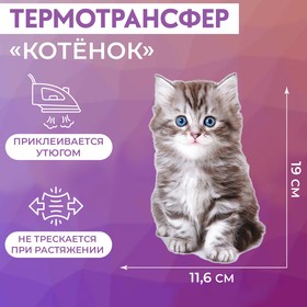 Термотрансфер Котёнок 11,6*19см АУ