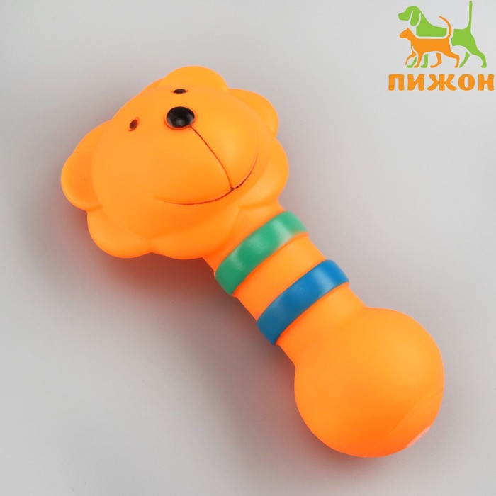 

Игрушка пищащая "Зоопарк" для собак, 14 см, оранжевый лев
