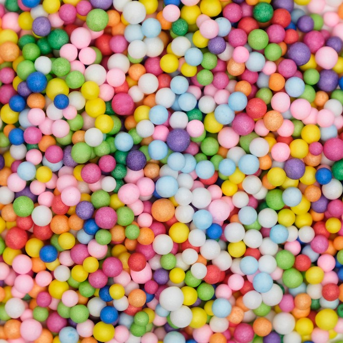 фото Наполнитель декоративный, "волшебные шарики" разноцветные, 2-4мм, 5гр