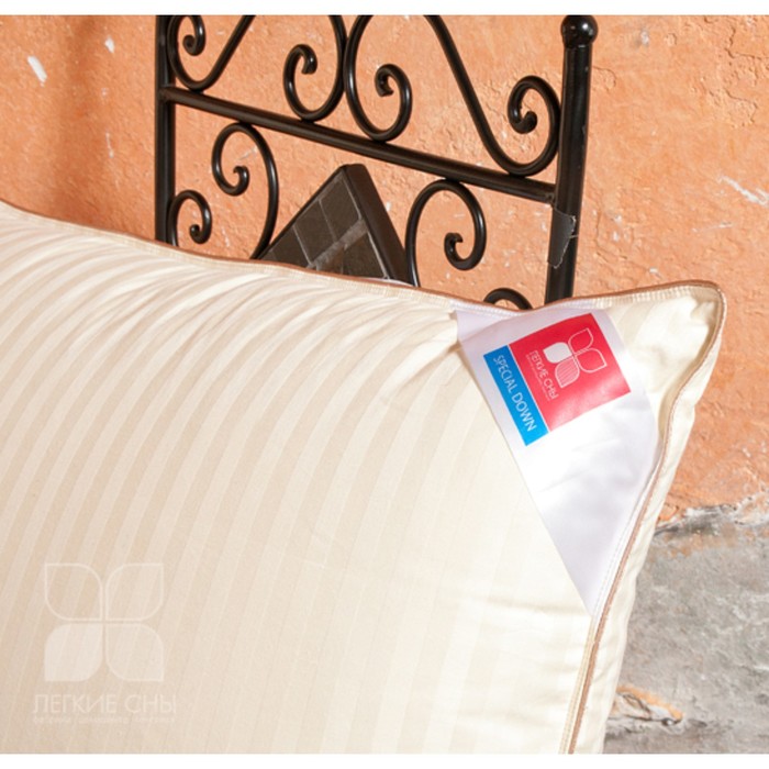 Подушка Восторг/Мечта 50*70 см, 60% пуха 40% гусиное перо, сатин-жаккард/тик 100%хл