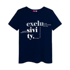 

Футболка женская, размер 58, цвет тёмно - синий