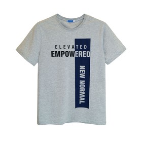 

Футболка мужская, размер 50, цвет серый меланж