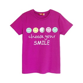 

Футболка для девочки, рост 134 см, цвет пурпурный