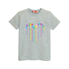 

Футболка для девочки, рост 110 см, цвет меланж