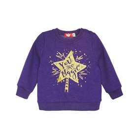 

Джемпер для девочки, рост 80 см, цвет фиолетовый меланж