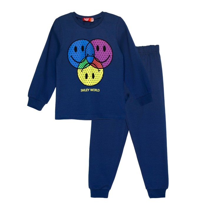 Пижама для мальчика, рост 92 см, цвет синий