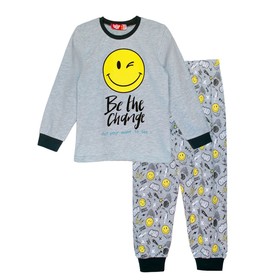 

Пижама для мальчика, рост 98 см, цвет серый меланж