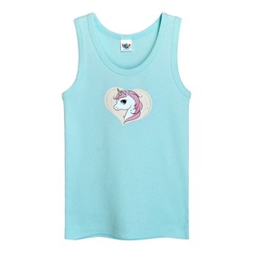 

Майка для девочки, рост 86 см, цвет голубой