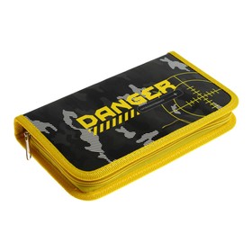 

Пенал 1 секция, 115 х 205 х 30 мм, Calligrata Danger, ламинированный картон