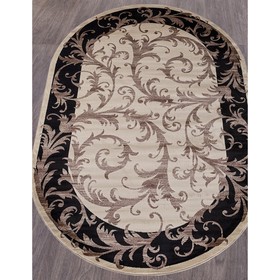 

Ковёр овальный Colizey d156, размер 100x200 см, цвет cream-black