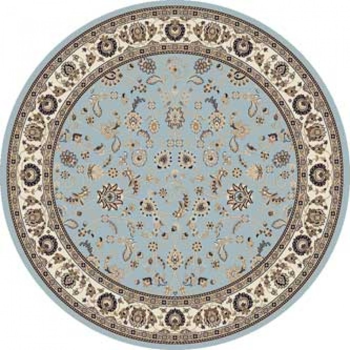 

Ковёр круглый Valencia deluxe d251, размер 200x200 см, цвет l.blue-brown