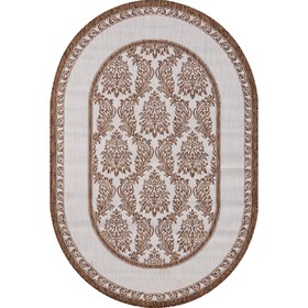 

Ковёр овальный Vegas s001, размер 100x200 см, цвет cream-brown