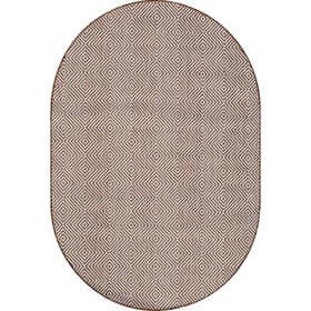 

Ковёр овальный Vegas s006, размер 100x200 см, цвет cream-brown