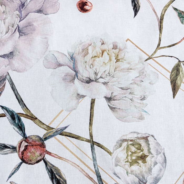 фото Постельное бельё этель евро «пионы» 200х215 см, 220х240 см, 70х70 см - 2 шт