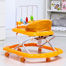

Ходунки «BUGGY C», оранжевый, 6 силик. колес, муз., свет