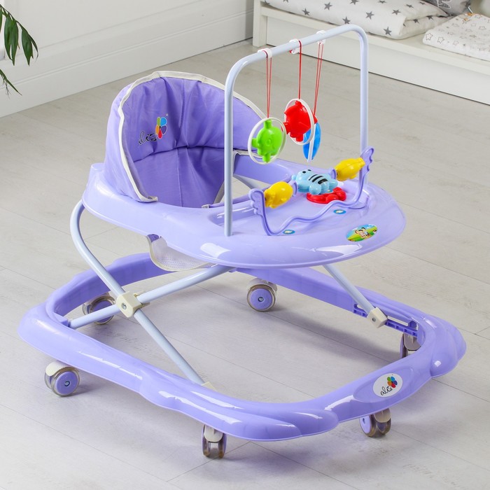 

Ходунки «BUGGY C», фиолетовый, 6 силик. колес, муз., свет