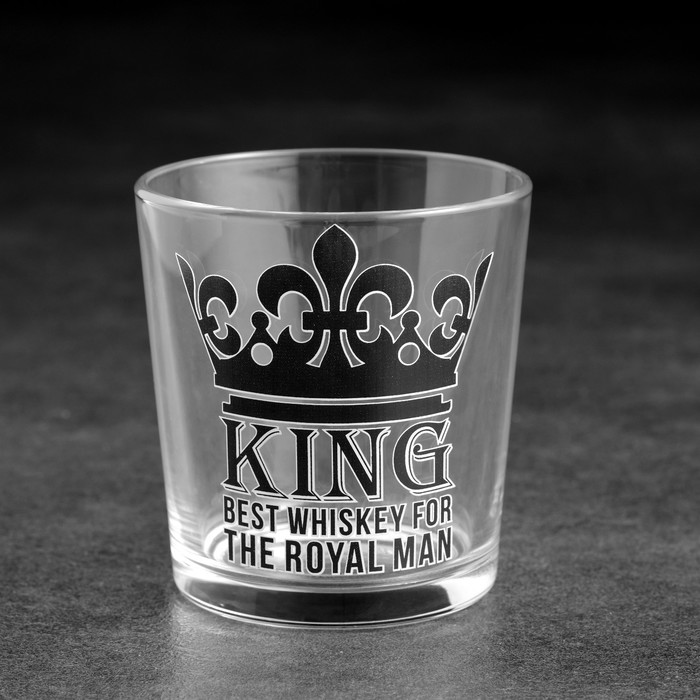 Бокал для виски "Король" корона 250 мл