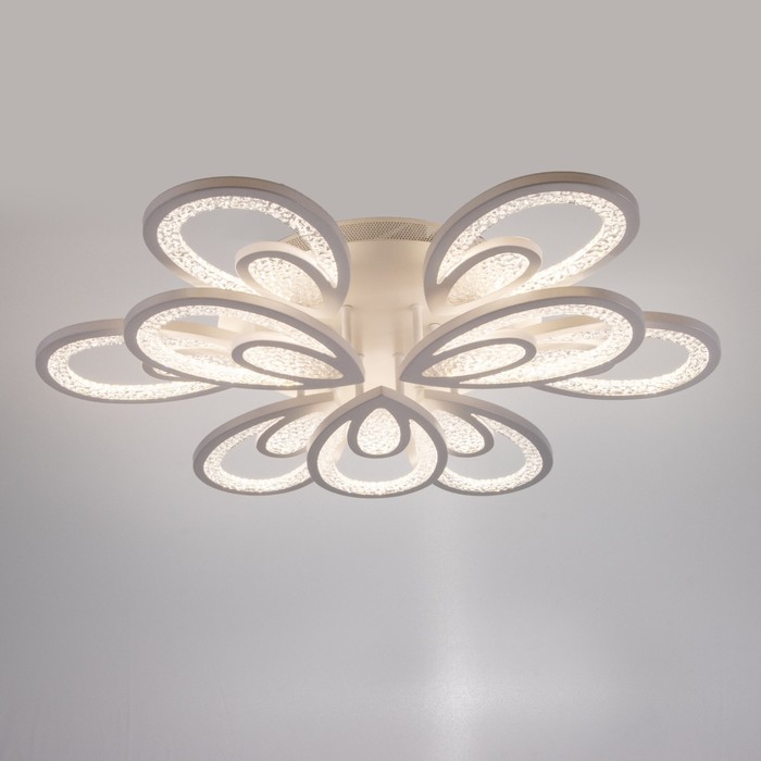 

Люстра с ПДУ 1829/9WT LED 288Вт 3000-6000К диммер белый 77х77х10 см
