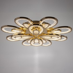 

Люстра с ПДУ 1829/12GD LED 384Вт 3000-6000К диммер золото 74х74х11 см