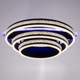 

Люстра с ПДУ 1843/4BK LED 264Вт диммер черный 50х40х30 см