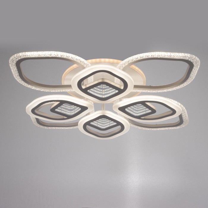 

Люстра с ПДУ 1908/8 LED 180Вт диммер белый 71х71х12,5 см
