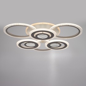 

Люстра с ПДУ 1909/6WT LED 140Вт диммер белый 65х65х13 см