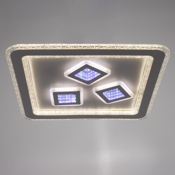 

Люстра с ПДУ 1988/1 LED 140Вт 3000-6000К диммер белый 50х50х8 см