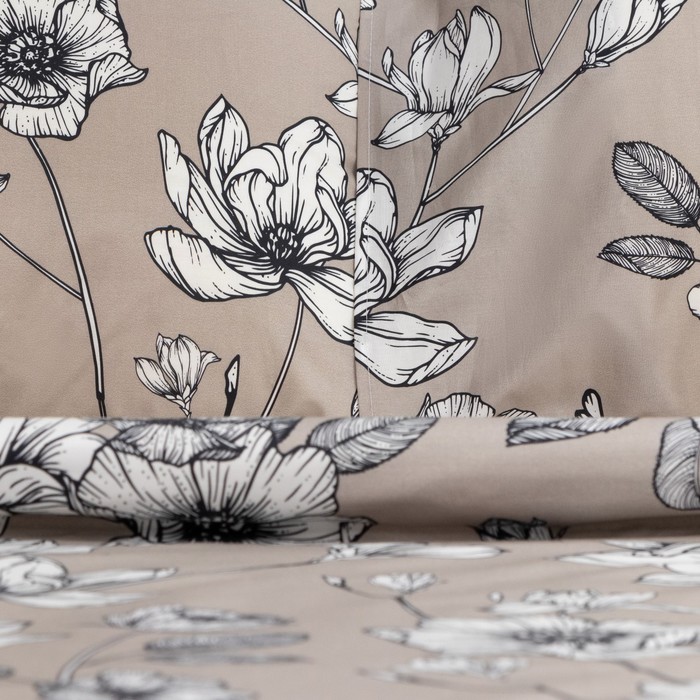 

Постельное бельё Этель 1,5 сп Magnolia, пододеяльник 143х215 см, наволочки 50х70 см 2 шт, 100% хлопок,перкаль