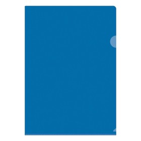 Папка-уголок А4, 150 мкм, Calligrata, прозрачная, синяя Ош