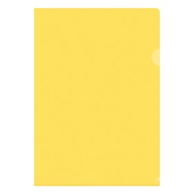 Папка-уголок А4, 150 мкм, Calligrata, прозрачная, жёлтая Ош