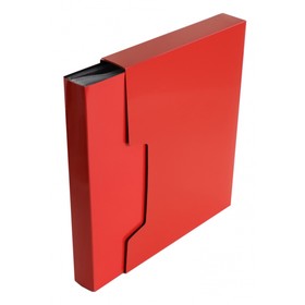 Папка 80 вкладышей А4, Calligrata "DeLuxe", 700 мкм, 40 мм, в коробке, красный