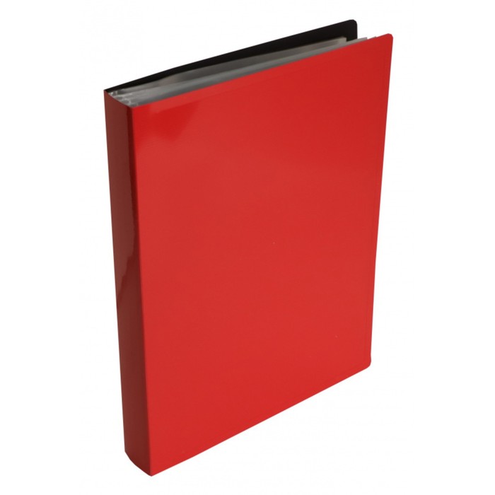 Папка 80 вкладышей А4, Calligrata "DeLuxe", 700 мкм, 40 мм, в коробке, красный