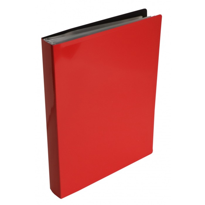 Папка 100 вкладышей А4, Calligrata "DeLuxe", 700 мкм, 40 мм, в коробке, красный