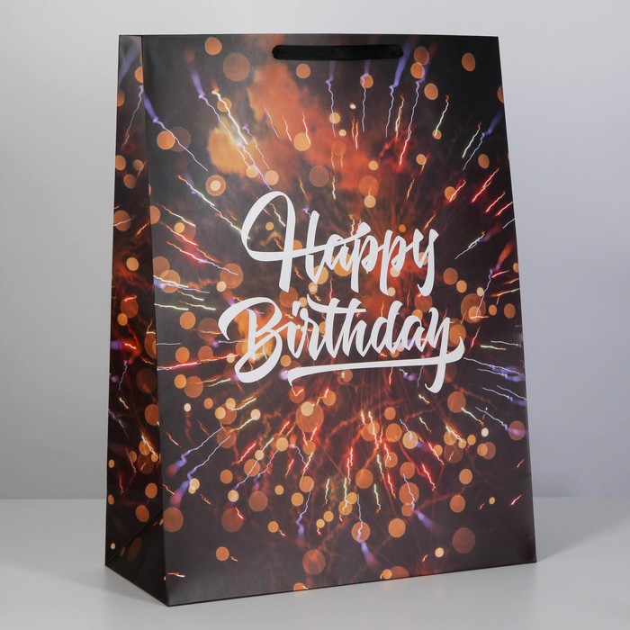

Пакет ламинированный вертикальный «Happy Birthday», 61 × 46 × 20 см