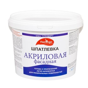 

Шпатлевка Фасадная акриловая, универсальная Фламинго 1,5кг