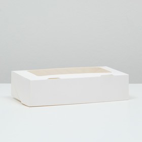 

Коробка складная, с окном, белая, 22 х 12 х 5,5 см
