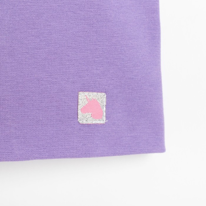 

Шапка двухслойная, цвет сиреневый, размер 54-56