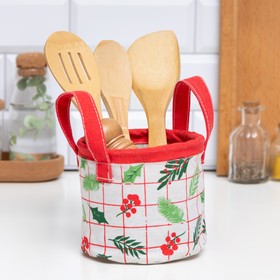 Текстильная корзинка Этель 'Xmas', 12*14 см Ош