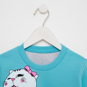 

Костюм для девочки, цвет серый/голубой, рост 98-104 см