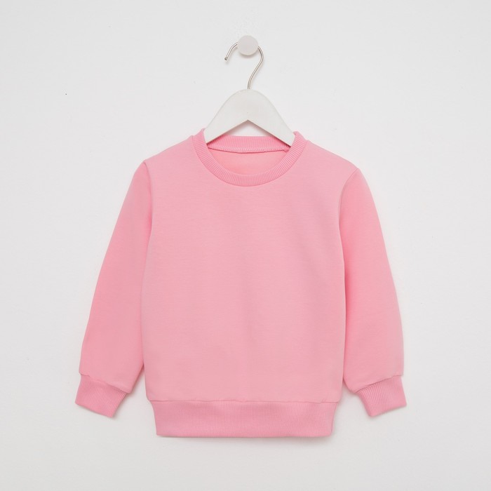 Свитшот для девочки, цвет розовый, рост 92-98 см