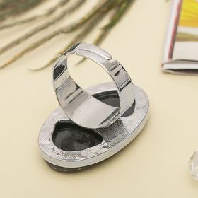 

Кольцо "Галиотис" овал, цвет зелёный, безразмерное