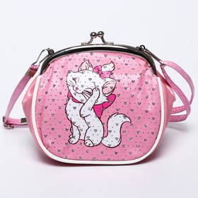 

Сумочка детская "Кошечка Мари", Коты Аристократы, 14*12*8 см, розовая