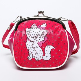 

Сумочка детская "Кошечка Мари", Коты Аристократы, 14*12*8 см, малиново-розовая