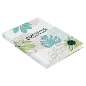 

Скетчбук А5, 80 листов "Листья", твёрдая обложка, тонированный блок 120 г/м² (5 цветов по 16 листов)