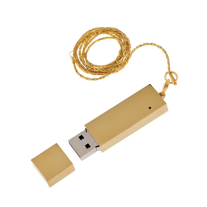 

Флешка E 283 G, 16 ГБ, USB2.0, чт до 25 Мб/с, зап до 15 Мб/с, золотистая