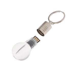 

Флешка E 315 W "лампочка", 16 ГБ, USB2.0, чт до 25 Мб/с, зап до 15 Мб/с, подсветка