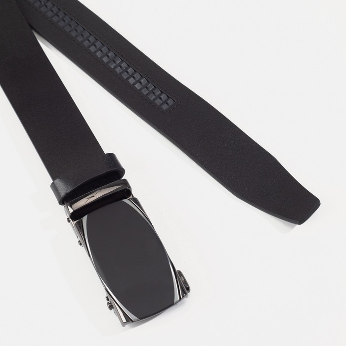 

Ремень, ширина 3,5 см, автомат, цвет чёрный