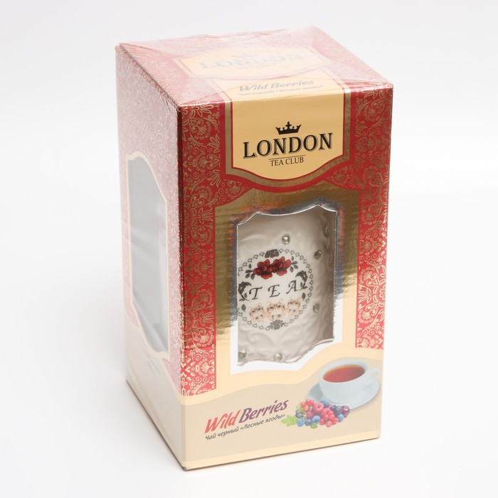 

Чай черный London Tea Club Лесные ягоды 100г/в фарфоровой чайнице