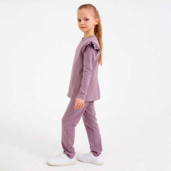 фото Комплект детский (джемпер, брюки) minaku: casual collection цвет лемезит, рост 110